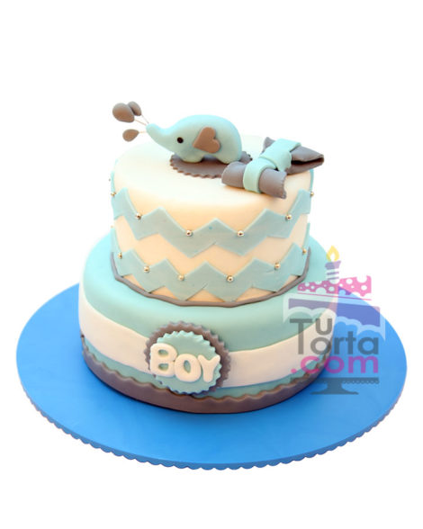 Torta Para Baby Shower Elefante